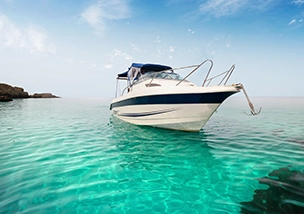 Motor boat on the water